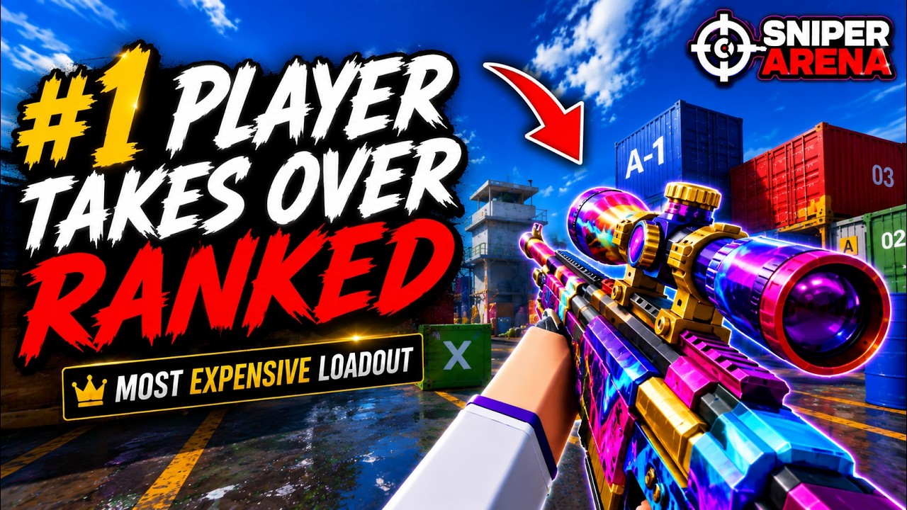 #1 Player Takes OVER Ranked W/ Most Expensive LOADOUT! (Sniper Arena Roblox)