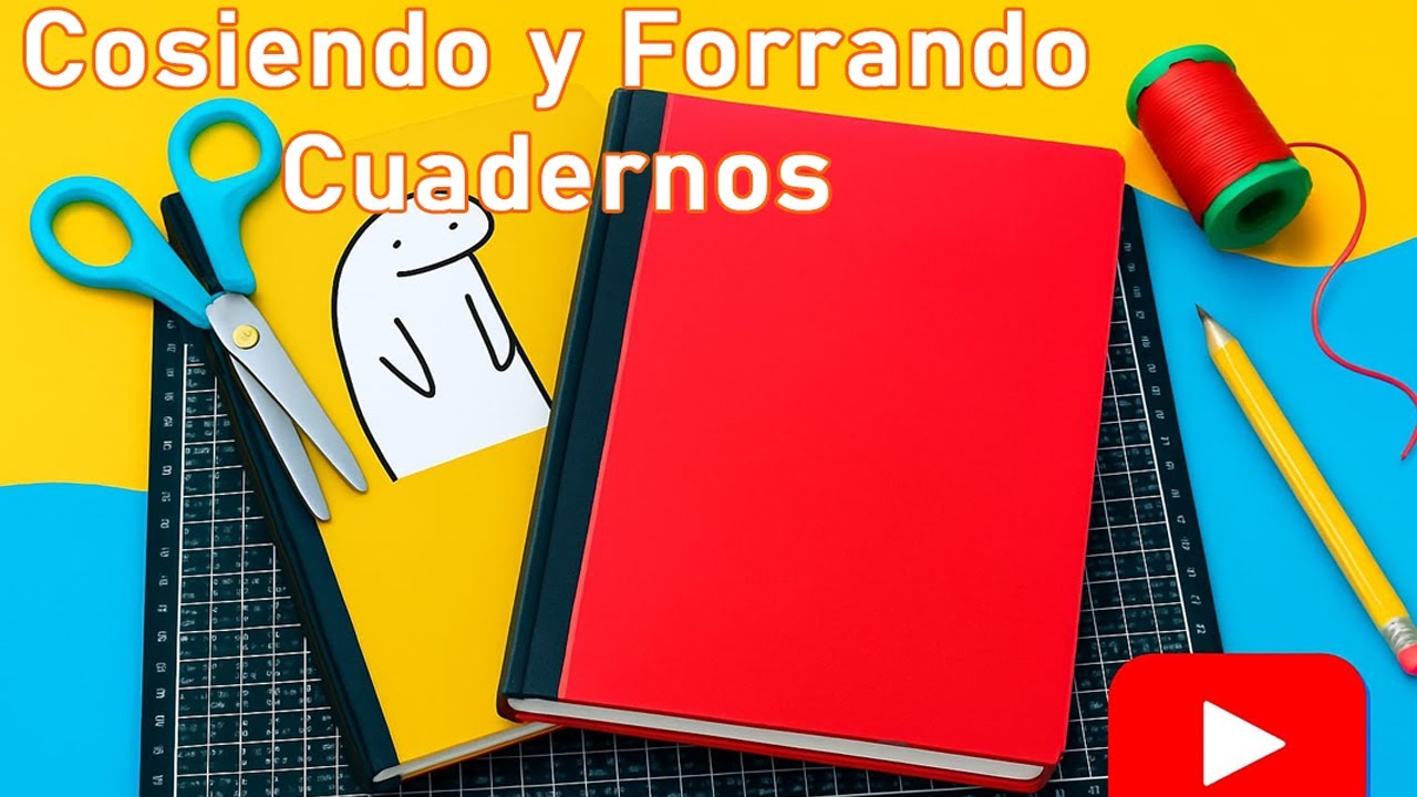 Cosiendo y Forrando Cuadernos para el REGRESO A CLASES