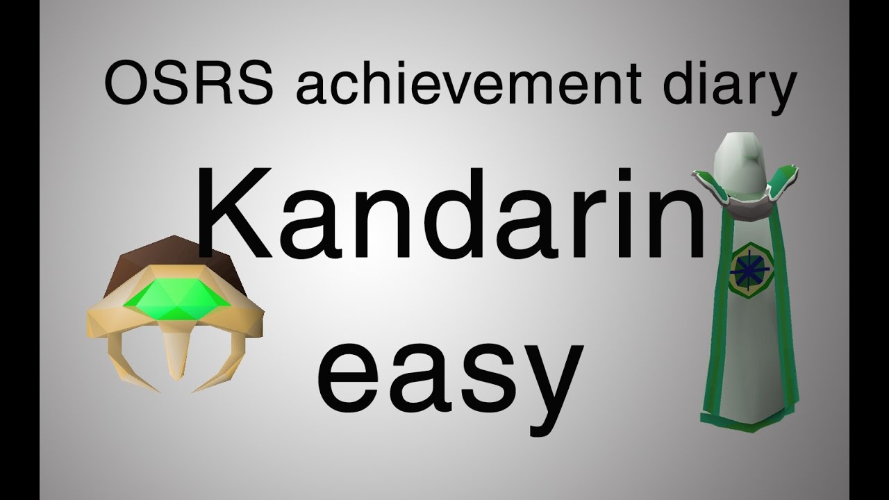 [OSRS] Kandarin easy diary guide