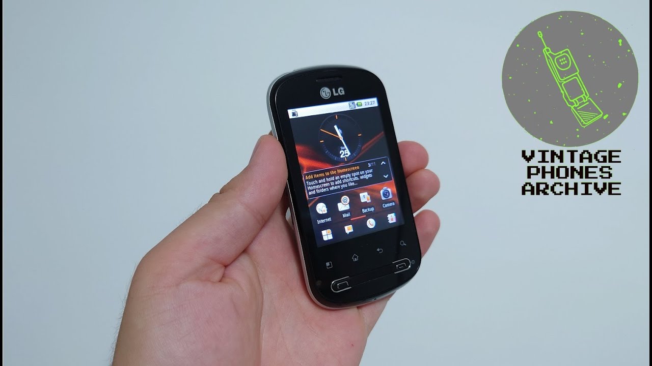 LG Optimus P350 Mobile phone menu browse, ringtones, games, wallpapers