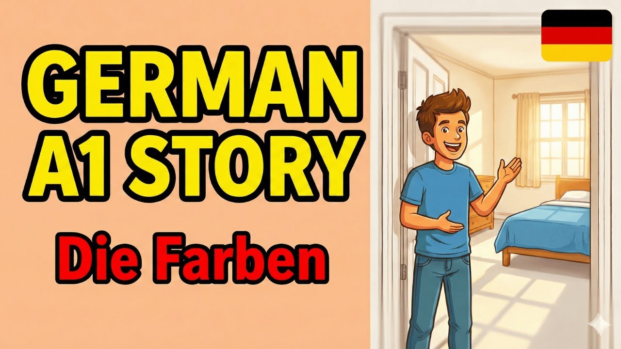 Learn German A1: Room Description with Colors | Listening Practice with Lukas