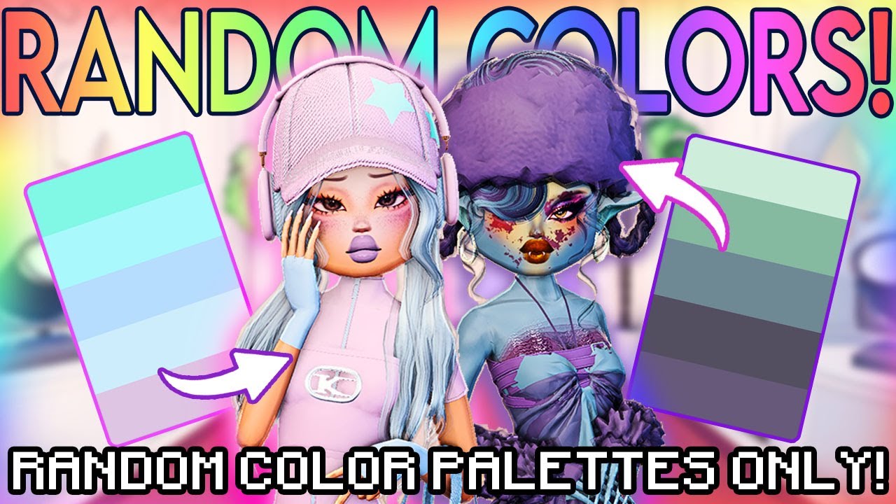 ONLY USING RANDOM COLOR PALETTES in DRESS TO IMPRESS! 🌈🎨| Roblox | Roblox