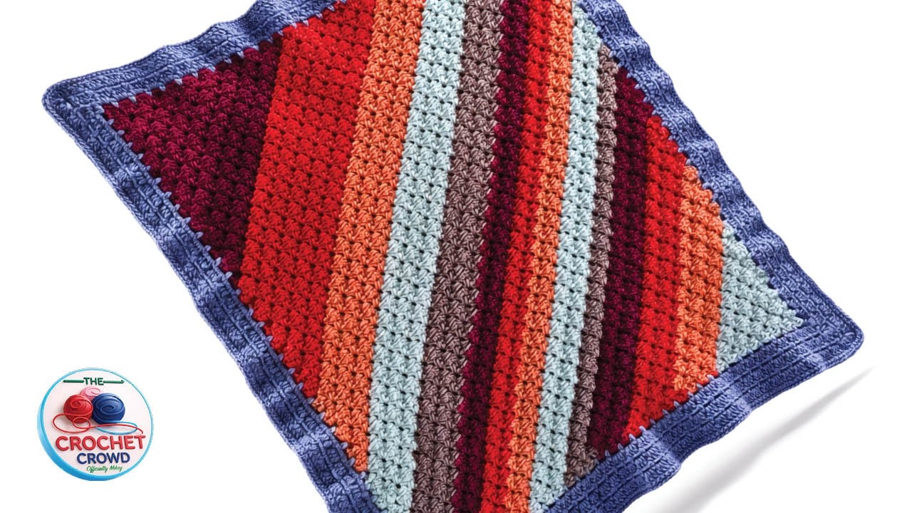 Brush Stitch Crochet Corner to Corner C2C Square & Rectangle