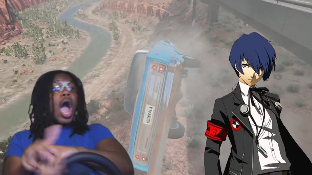 Playing BeamNG For The First Time But With Persona Music