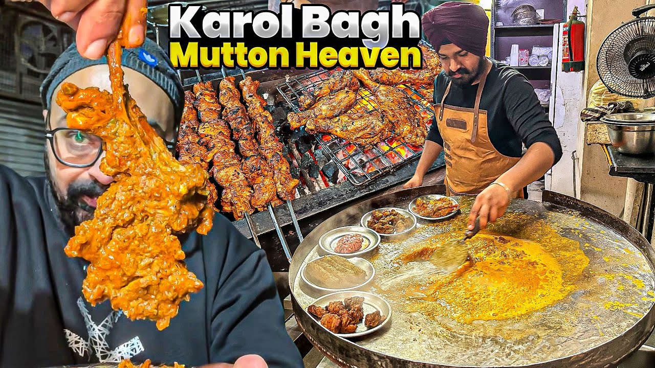 Karol Bagh Mein Super Se Upar Tawa Mutton Chaap & Mutton Tikka Seekh at Happy Pindi