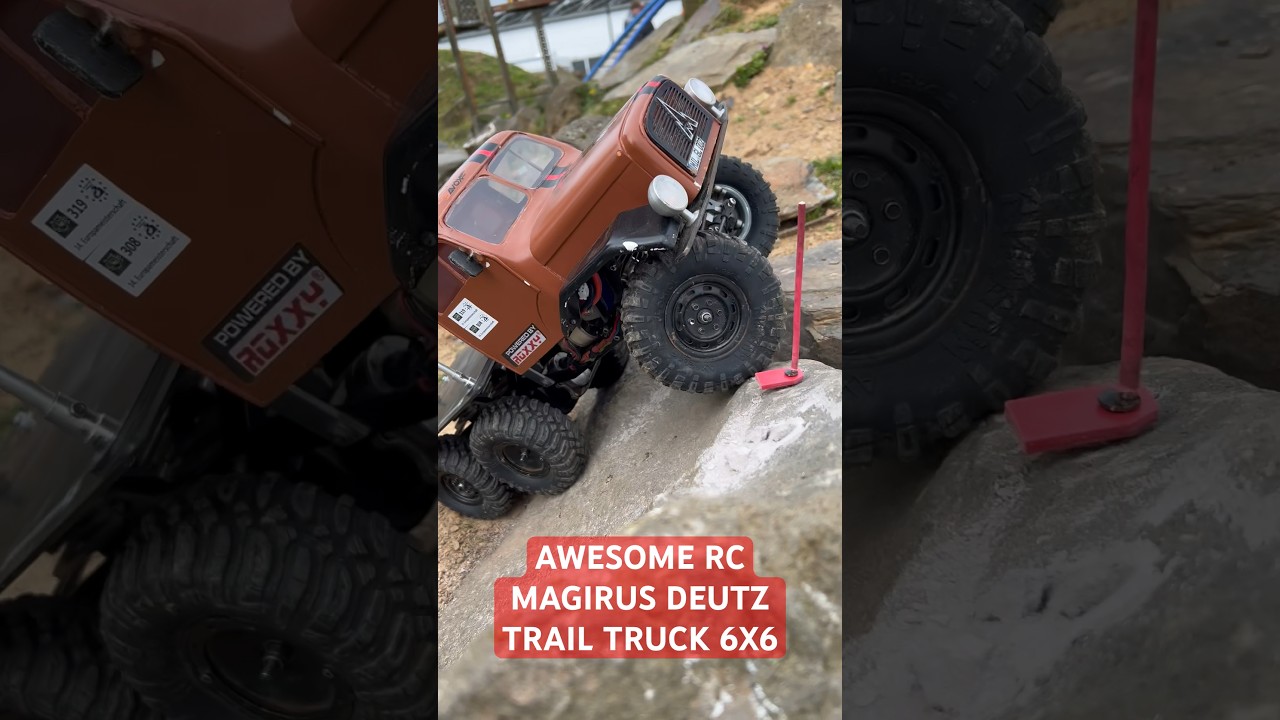 AWESOME SCALE MAGIRUS DEUTZ 6X6 RC TRIAL TRUCK ON GERMAN RACE WARS 2023 