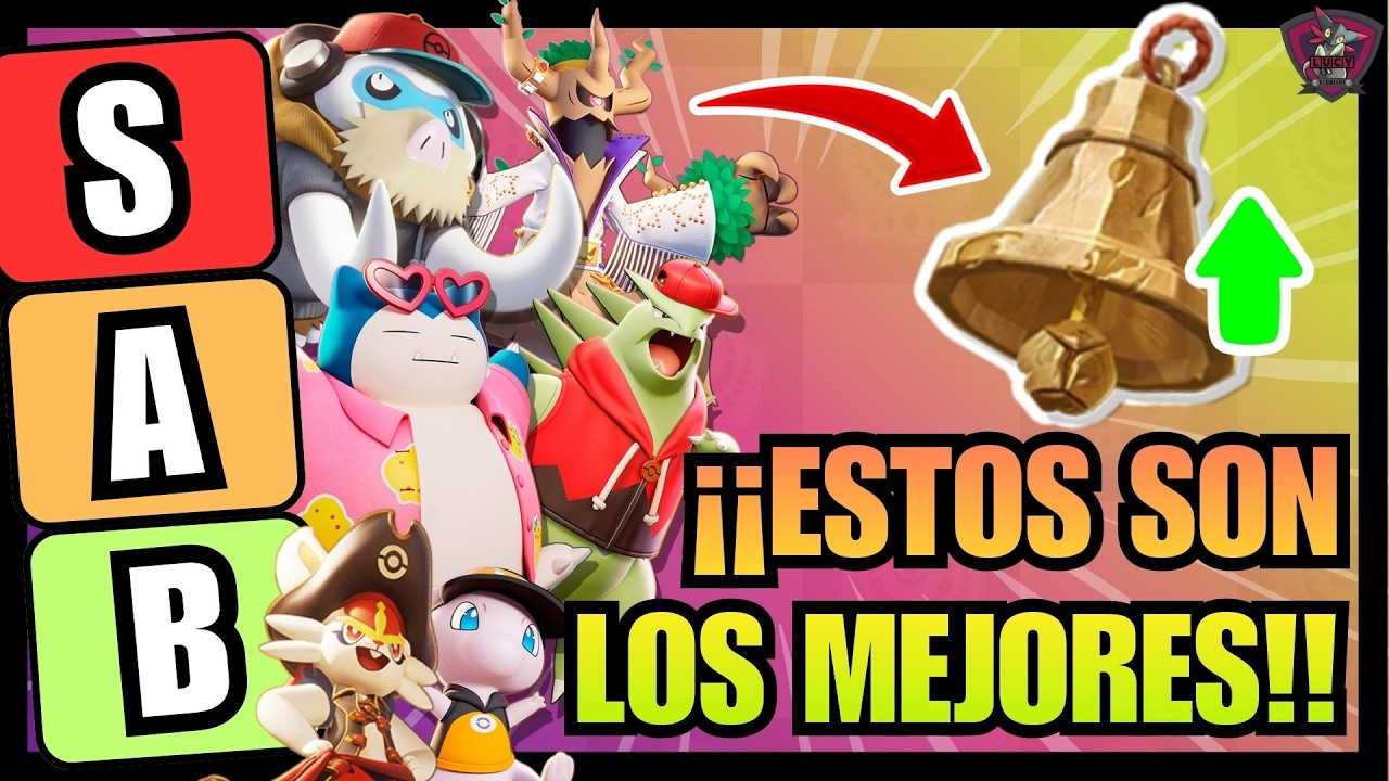 TIER LIST MEJORES POKEMON PARA USAR CASCABEL PRIMERA LINEA😱POKEMON UNITE⭐MEJORES POKEMON