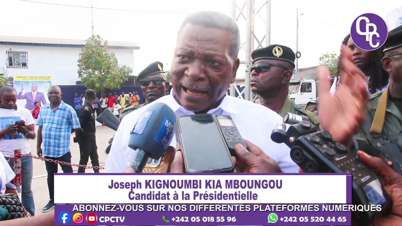 JOSEPH KIGNOUMBI KIA MBOUNGOU À LA RENCONTRE DES ELECTEURS. 