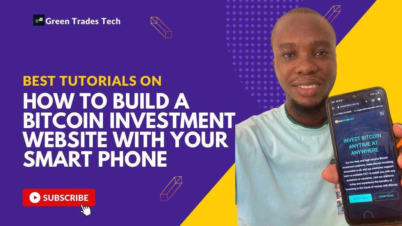 How To Build A Bitcoin Investment Website With Your Smart Phone #bitcoininvestment #webdevelopment