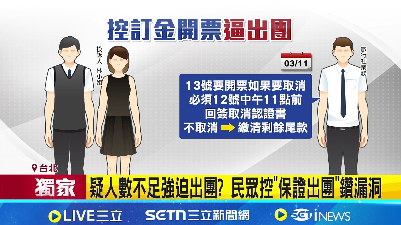 三立獨家｜杜拜旅遊退費喬不攏! 民眾控業者強扣3萬訂金 疑人數不足強迫出團? 民眾控