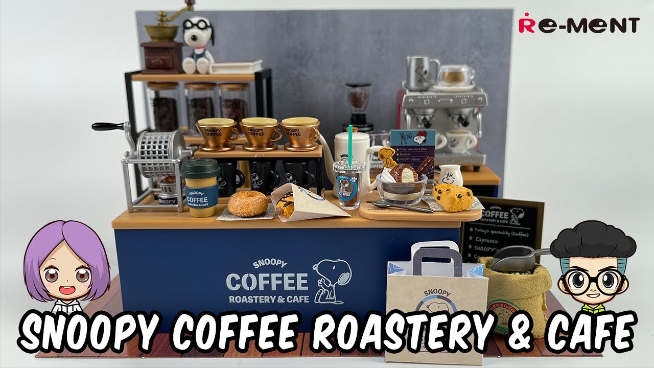 Snoopy Coffee Roastery & Cafe | スヌーピー コーヒー ロースタリー & カフェ | Re-Ment | Our Toys Studio