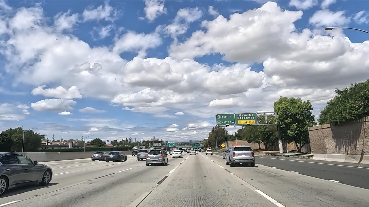 Driving North on I-5 in Orange County | Cloudy California Freeway Drive | Apr 12, 2026 | 4K