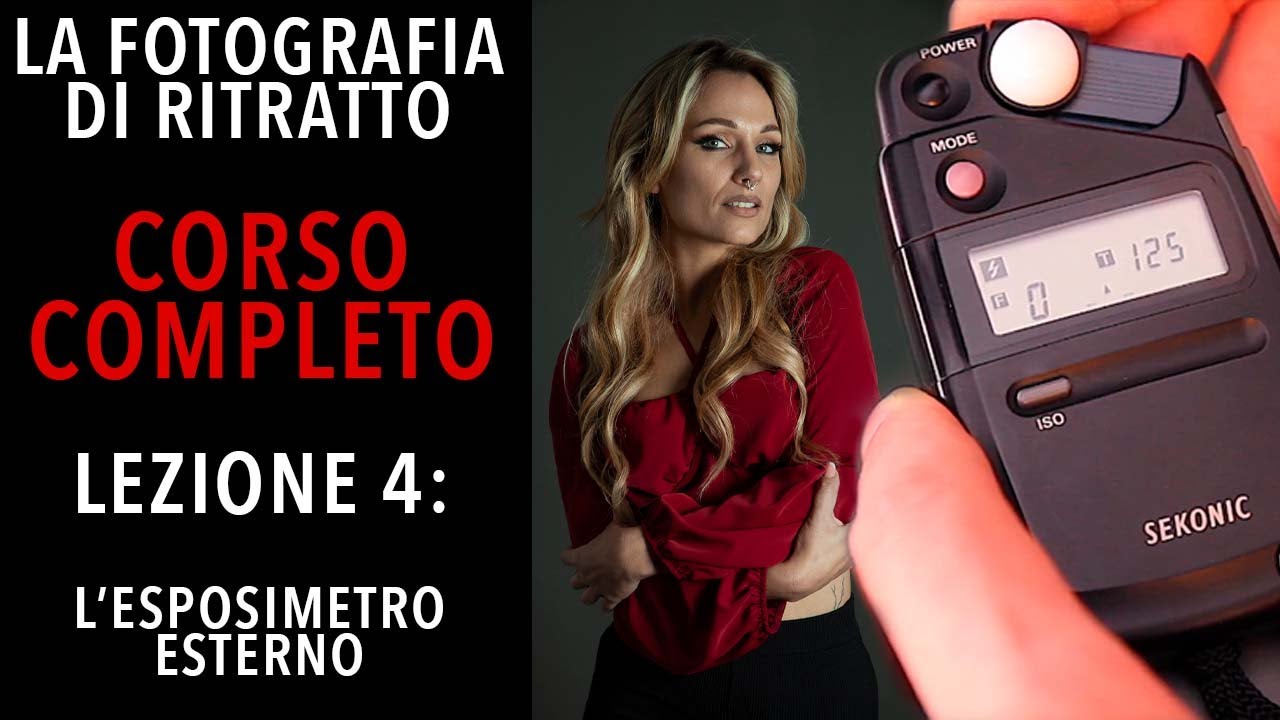Corso: Fotografia di Ritratto. Lezione 4: l'esposimetro esterno. Spiegazione facile.