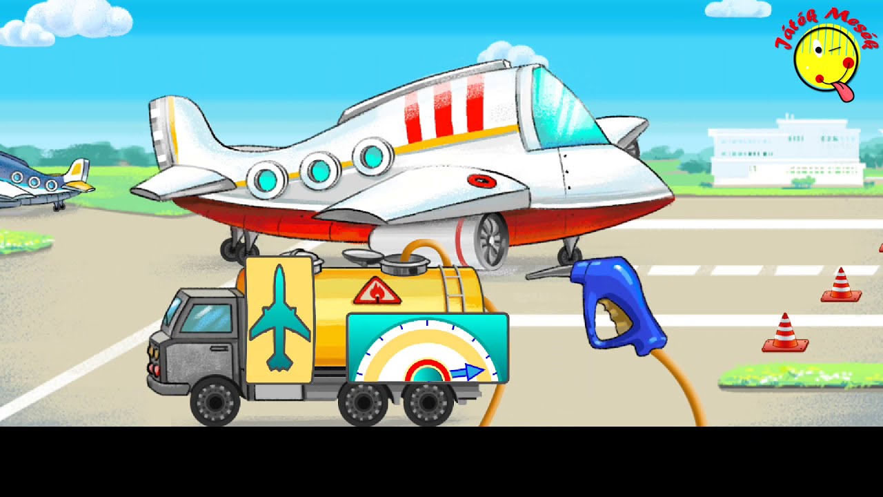 Repülőtér mese, Miki Misi Mókus New Yorkba repül- Airport cartoon amerikai nyaralás-játékmesék
