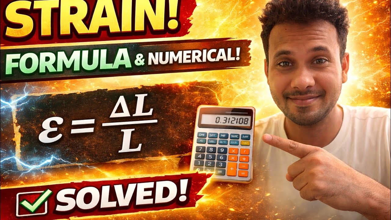 Strain Formula Explained | Numerical Solved in Easy Way | Mechanical Engineering