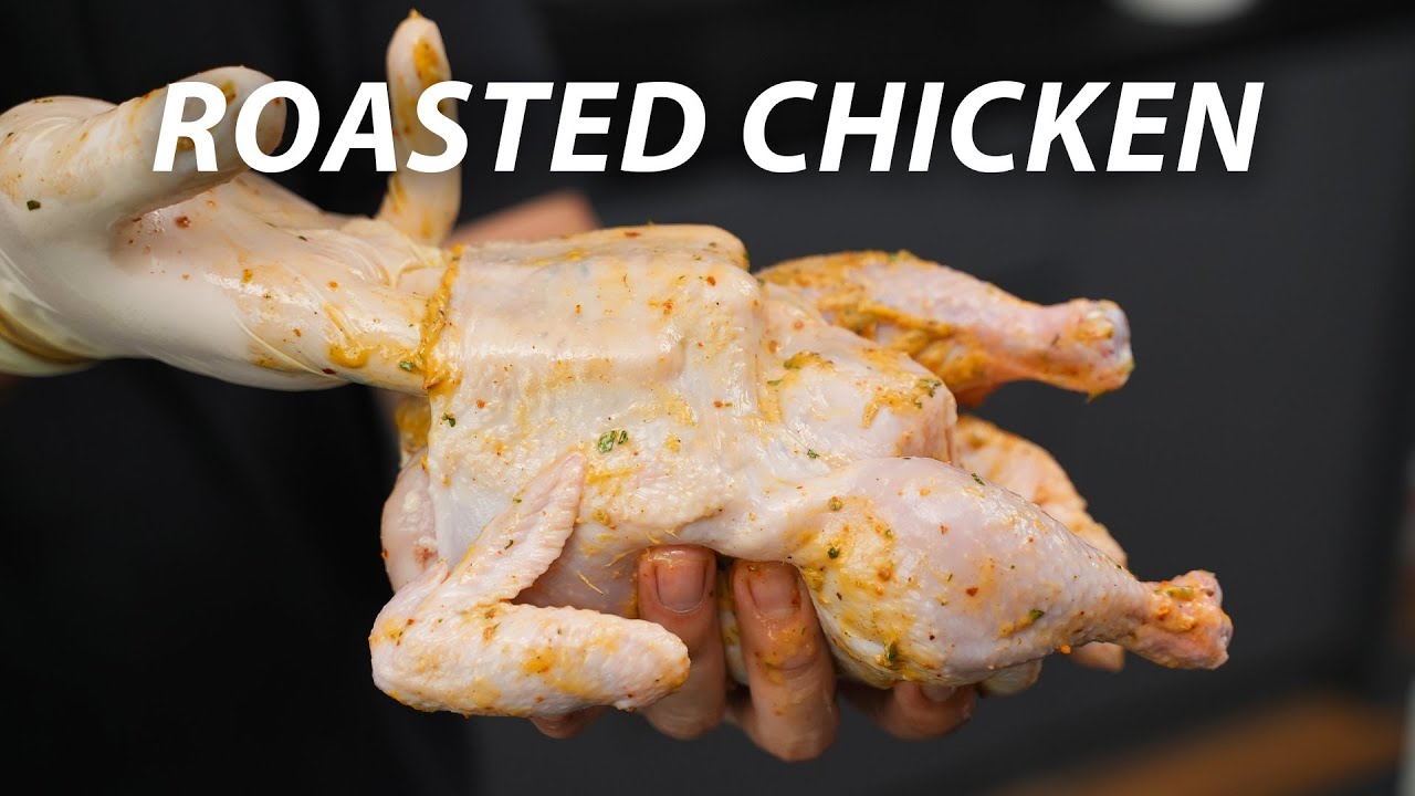 Ayamnya diginiin biar gak kering. Resep roasted chicken