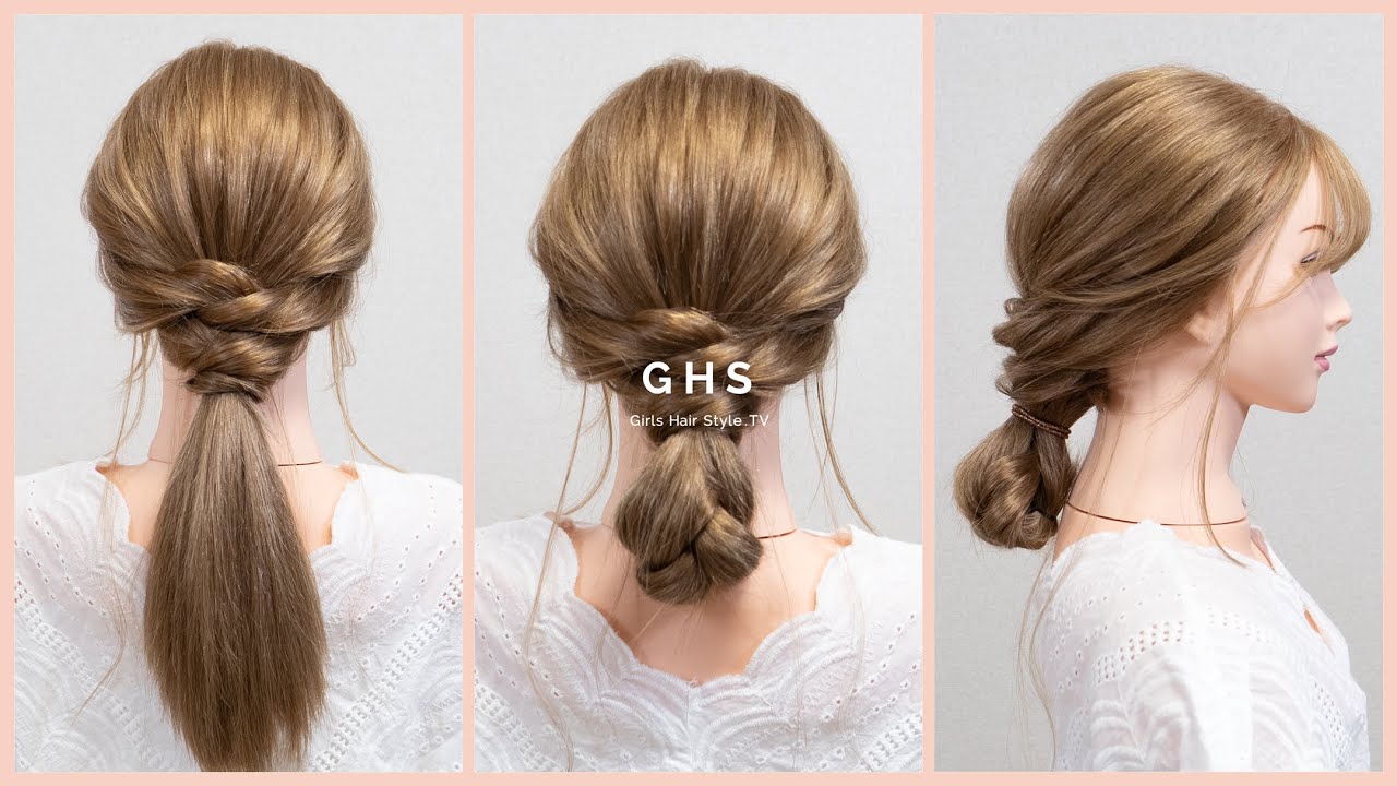 ゴムだけヘアアレンジ＋アップヘア