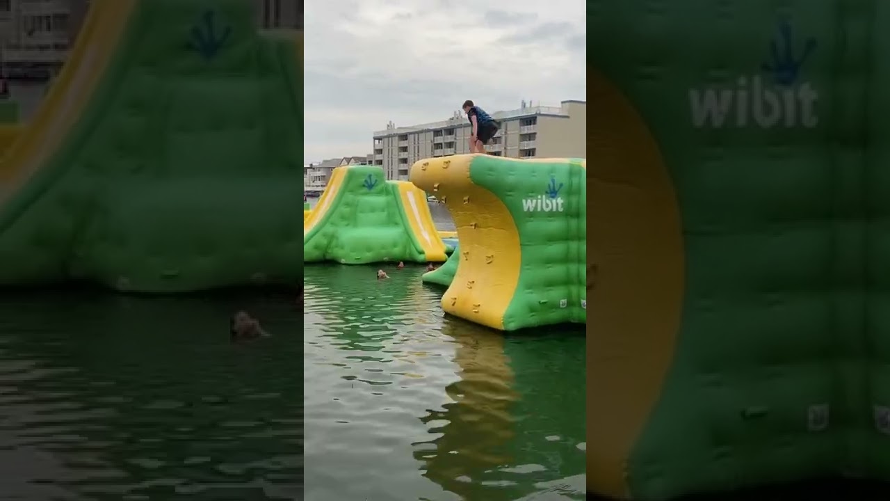 Me Jumping of a 12 foot float #swimming #lake #wibit #jumping