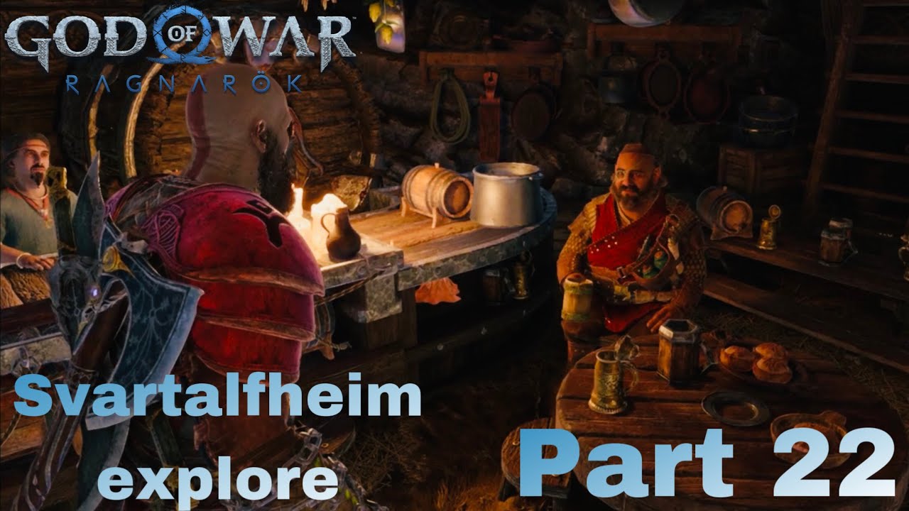 God of war Ragnarok ps4 walkthrough part 22 Svartalfheim explore -favours