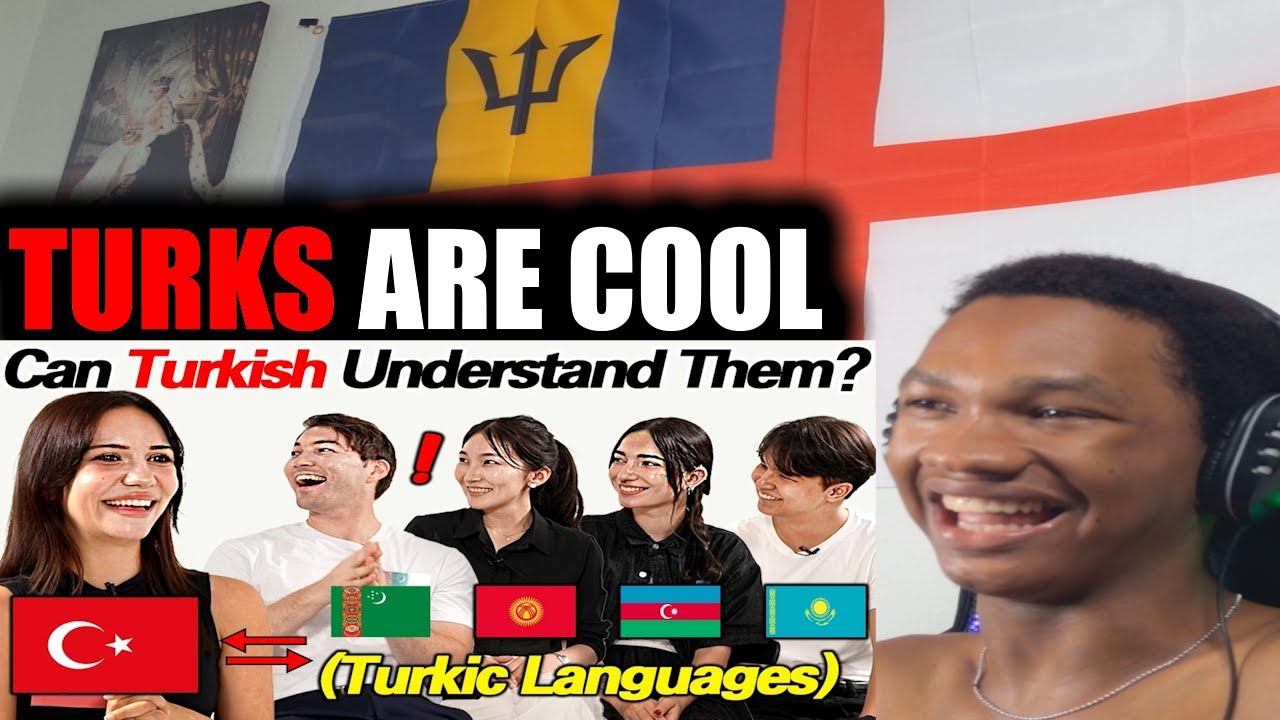 British caribbean guy react to Can turkish understand turkic languages reaction