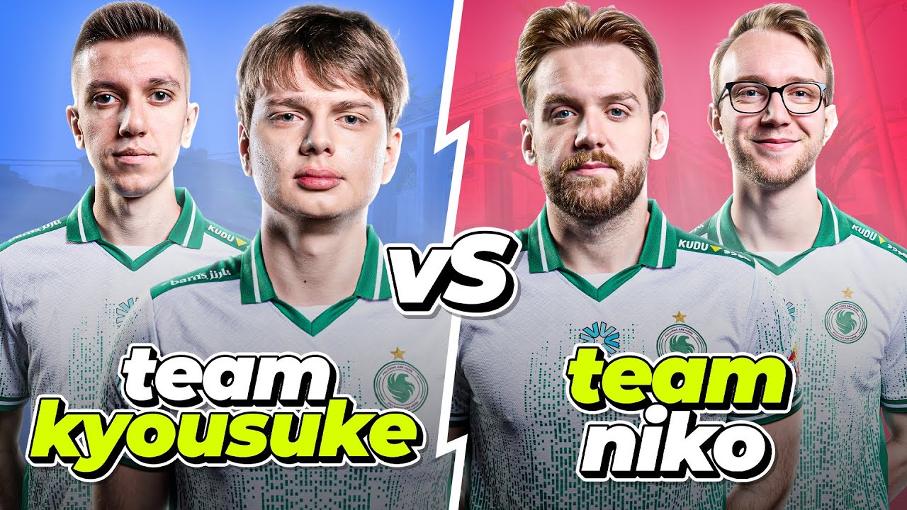 NIKO против KYOUSUKE на FACEIT с руководством по утилитам, видом от нескольких точек зрения и гол...