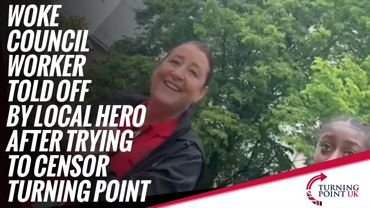 Woke Council Worker Told Off By Local Hero After Trying To Censor Turning Point