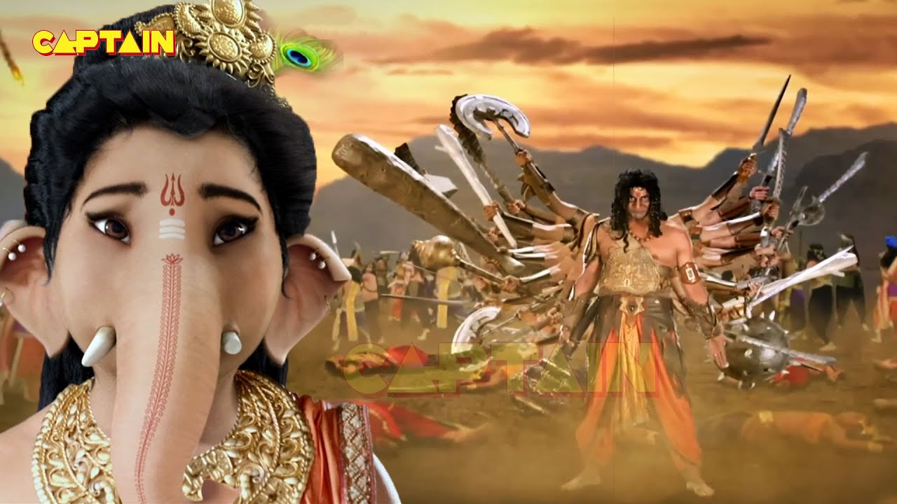 विशालकाय असुर और श्री गणेश मे अनेकों अस्त्रशस्त्र प्रहार क्यों हुए | Vighnaharta Ganesh Ep 116