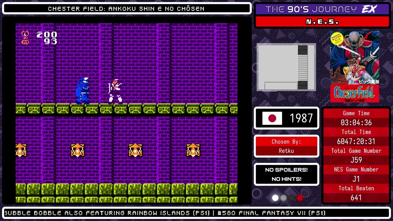 The 90's Journey EX - Game #J59: Chester Field: Ankoku Shin e no Chōsen (Part 2, NES)