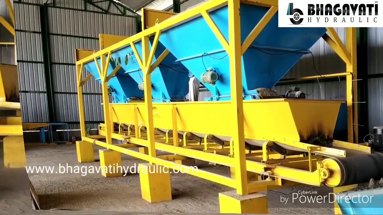 Fly ash Brick Machine with batching plant M40 M50