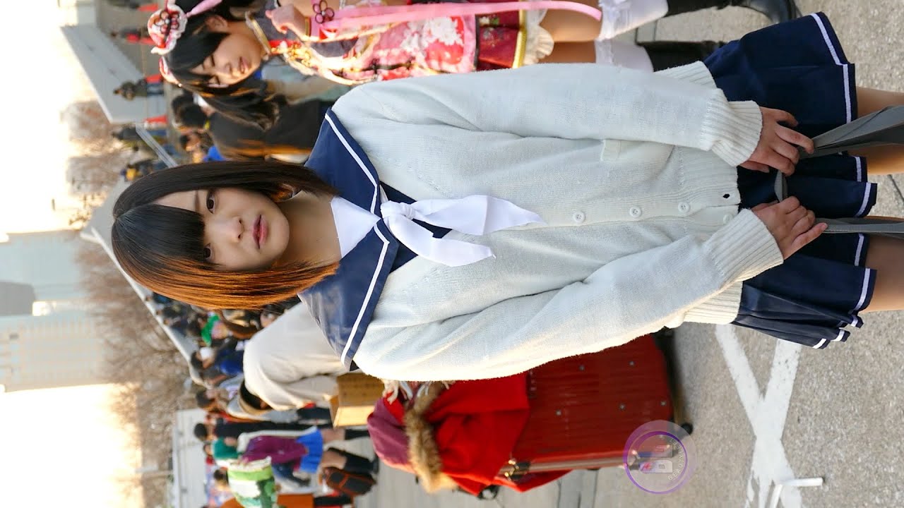 [4k] Mako Mankanshoku Kawaii Cosplay Comiket Japan コミケット コスプレ レイヤー Fancam