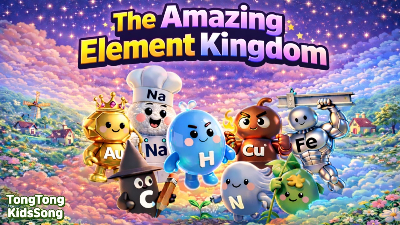 🧪 THE AMAZING ELEMENT KINGDOM | Fun Science Song | Learn Elements | Nursery Rhyme |TongTongKids song