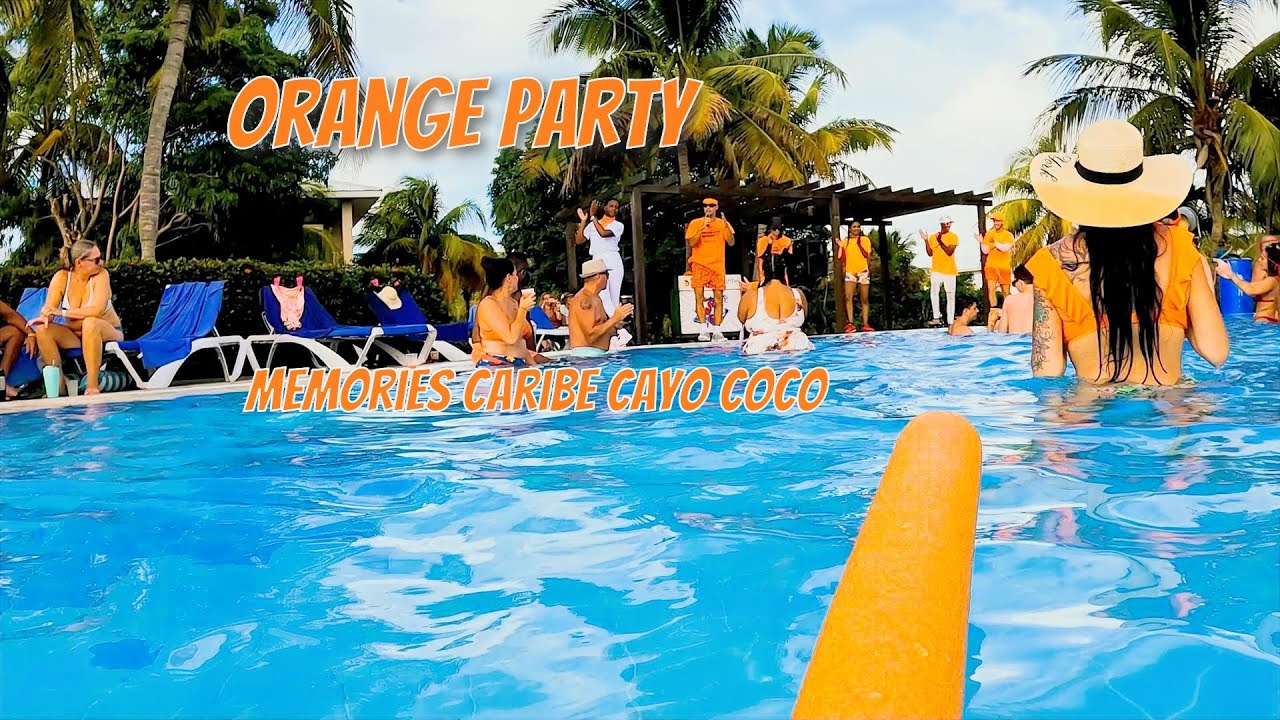 Epic Fun at the Orange Party!  | Memories Caribe, Cuba Vibes
