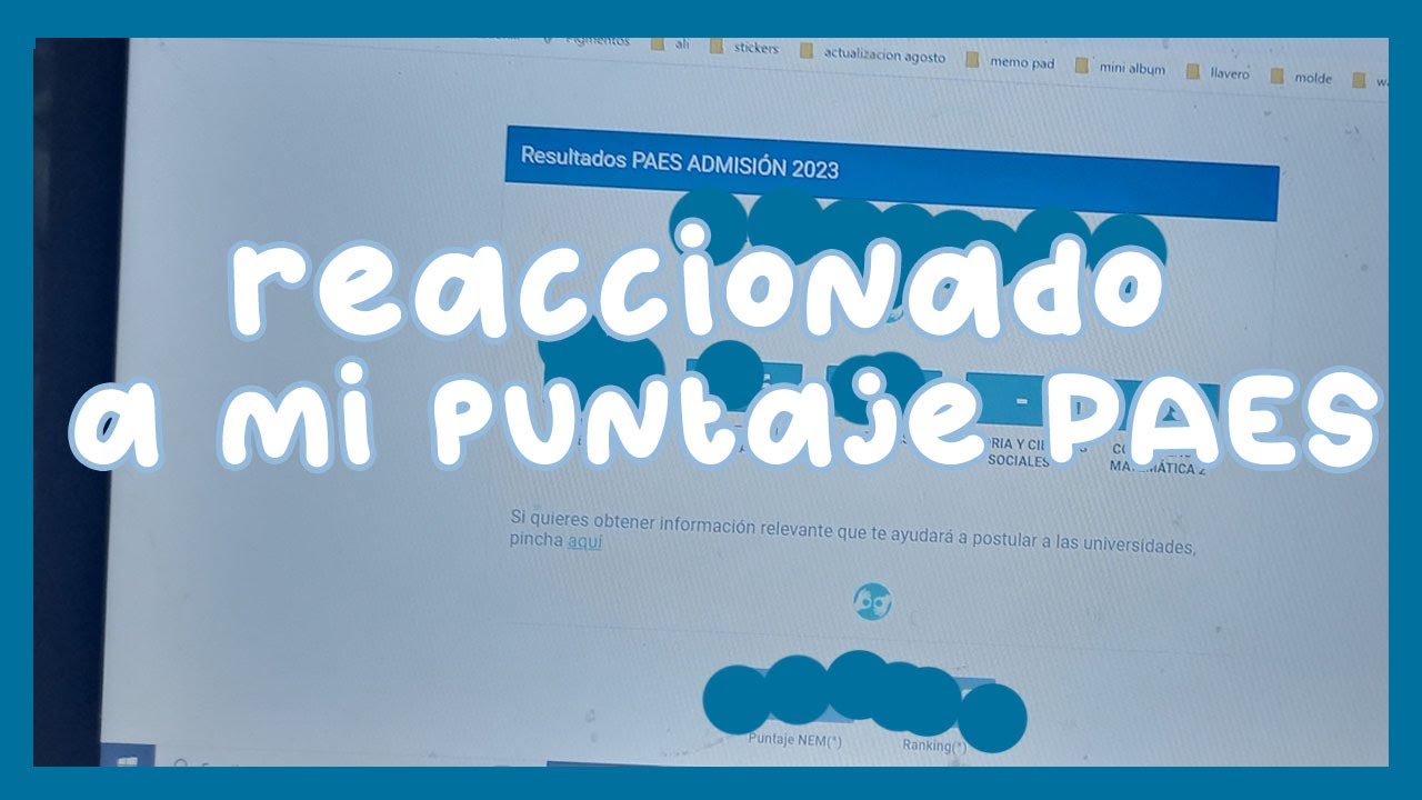 reaccionando a mi puntaje PAES 2025- bre diary