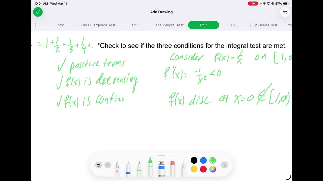 Section 10.4 - Convergence Tests - 3/10/26 P3