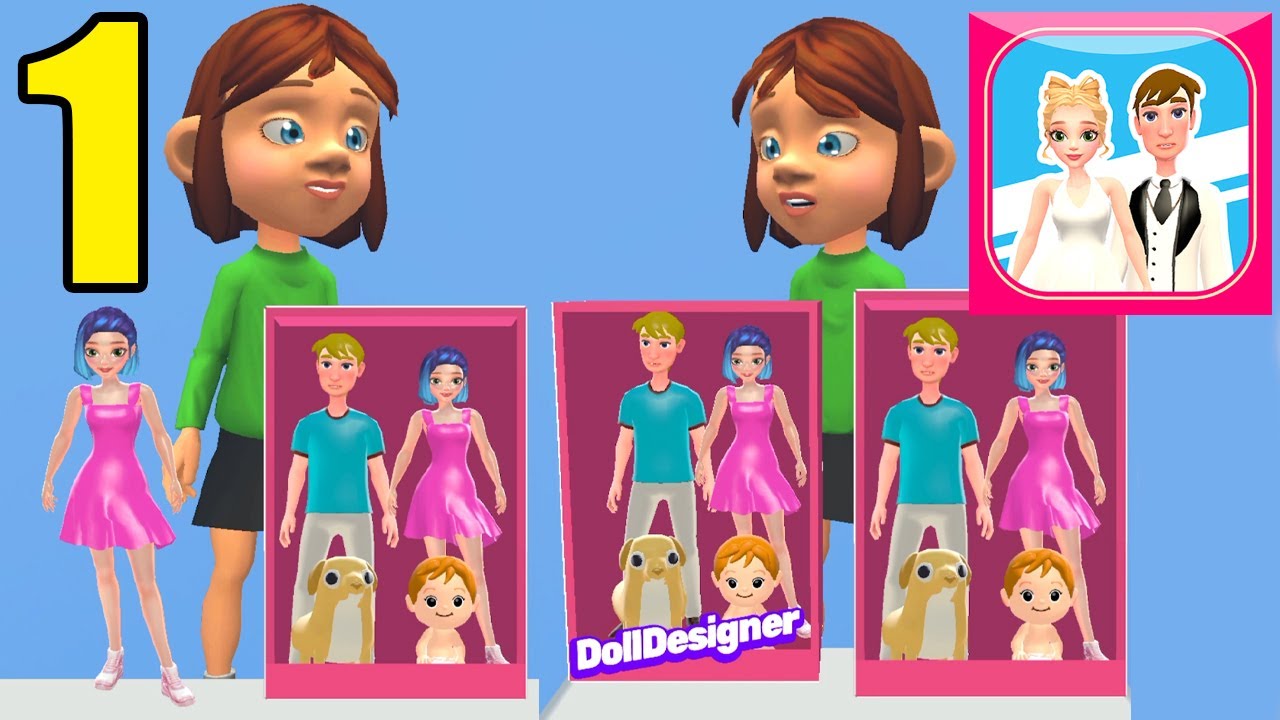 Doll Designer 👸👧 Gameplay - All Levels 1-15 (Android,iOS) - Part 1 - Max Level