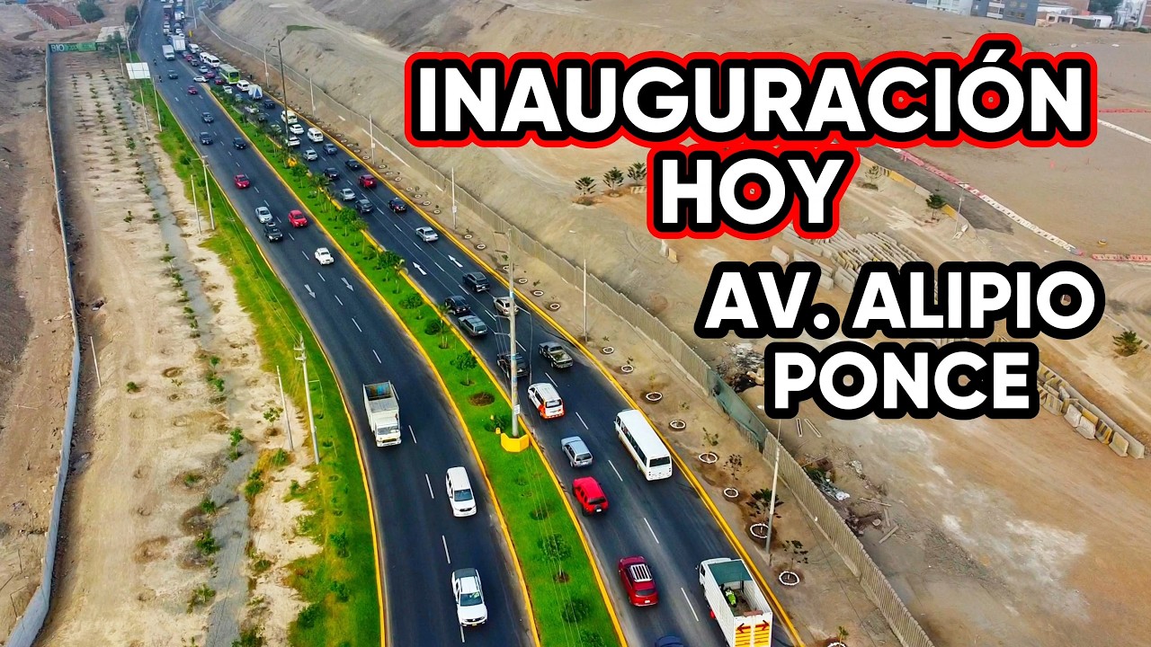 🎉 AV. ALIPIO PONCE | HOY SE INAUGURA — ASÍ QUEDÓ LA VÍA