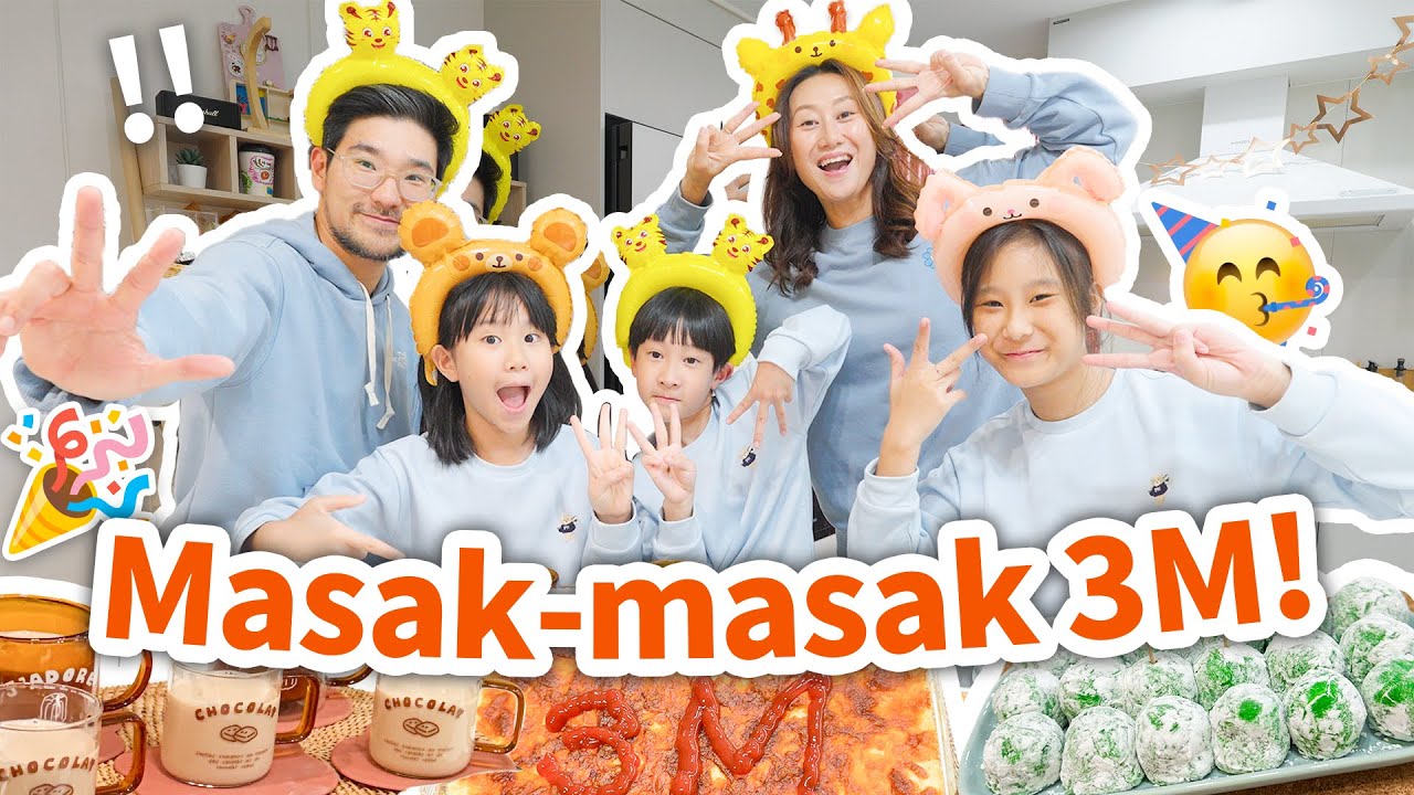 BIKIN 3 MAKANAN DARI HURUF M DALAM RANGKA 3M SUBSCRIBERS! 🎉