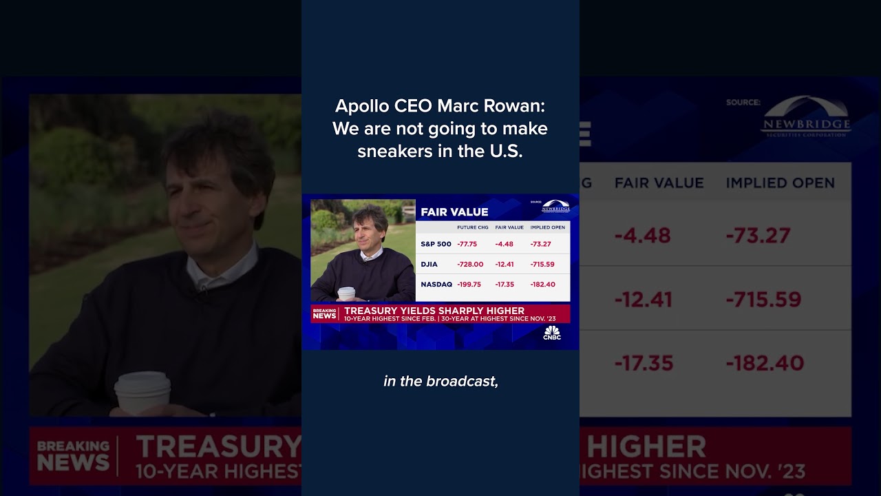 Apollo CEO Marc Rowan: We are not going to make sneakers in the U.S.