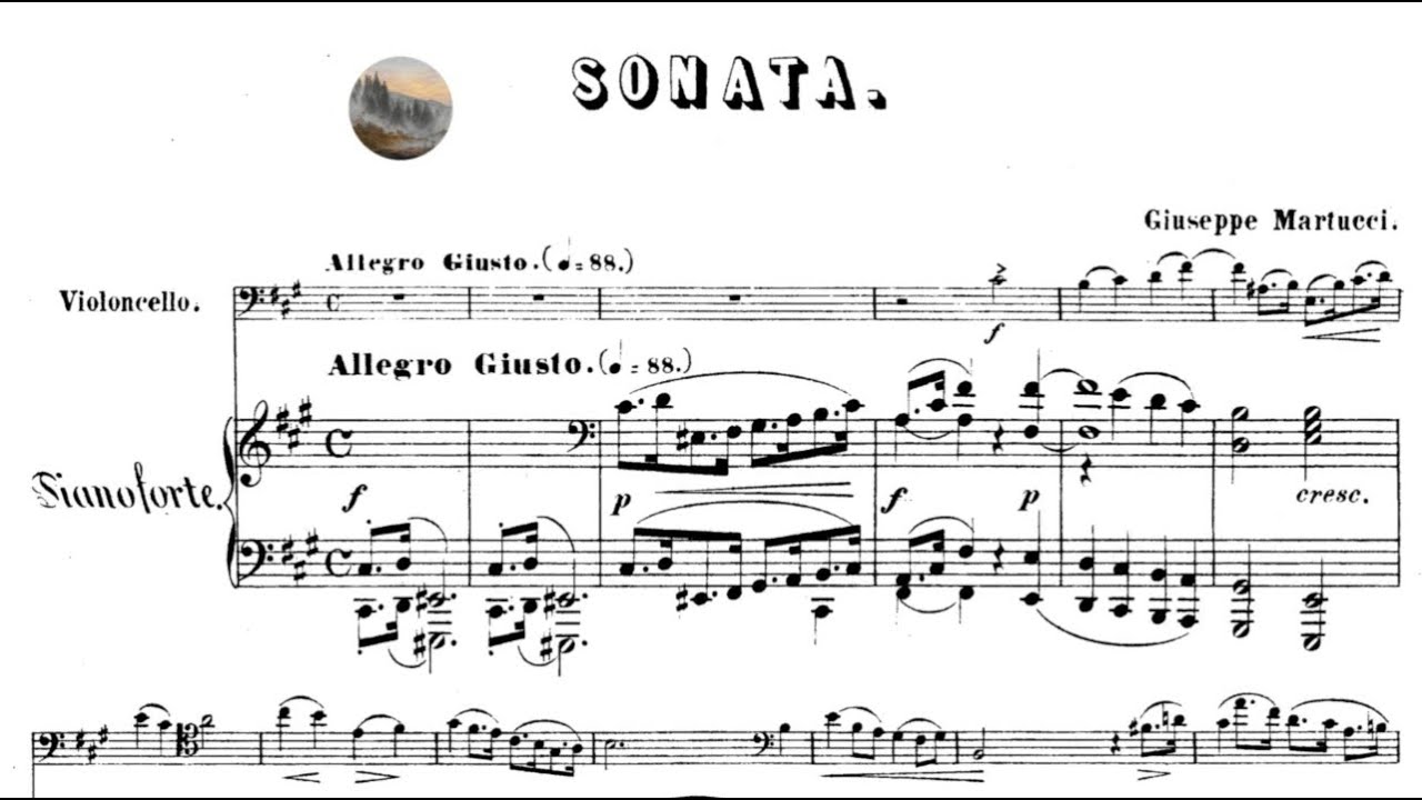 Giuseppe Martucci – Cello Sonata, Op. 52  (c. 1880)