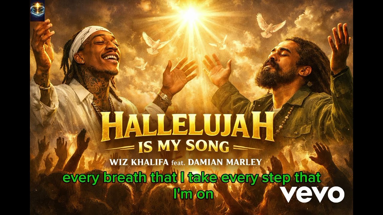 Wiz Khalifa ft Damian Marley _hallelujah is my song (Official gospel reggae lyric)