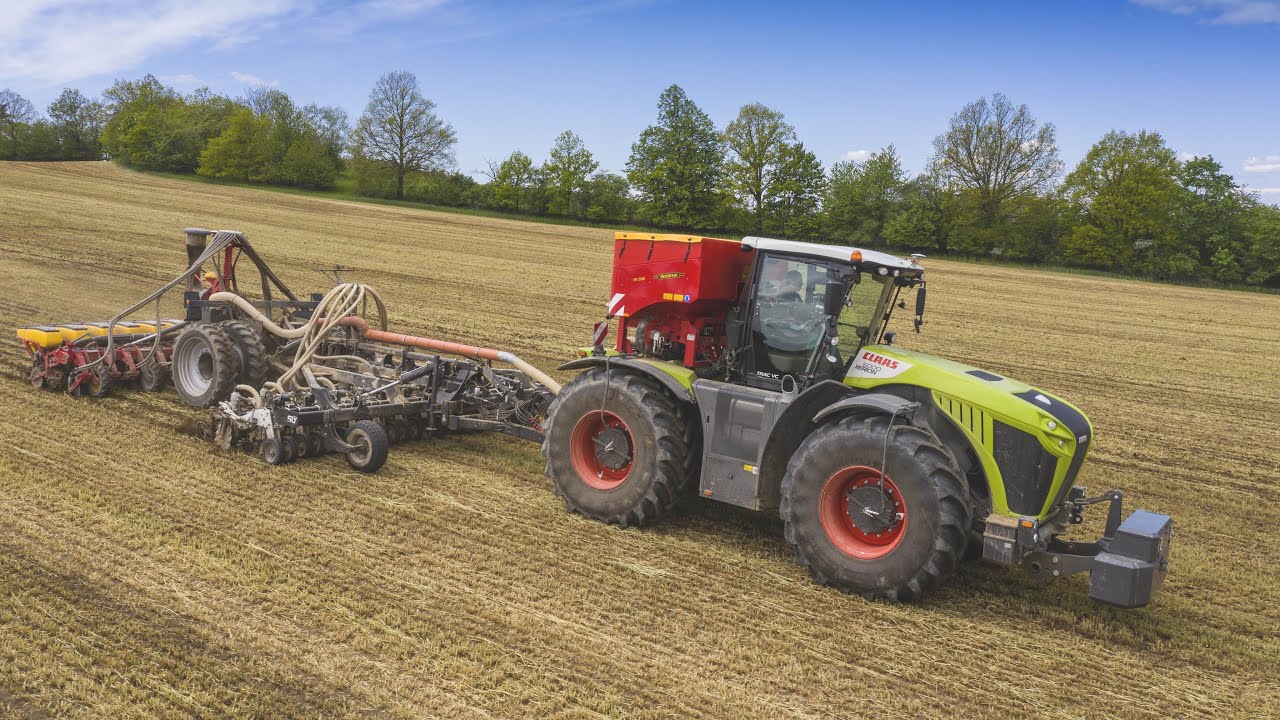NEW CLAAS Xerion 5000 TRAC VC + SLY StripCat II + VÄDERSTAD Tempo V(12), FH 2200