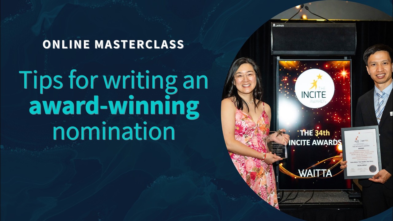 On demand webinar: Tips for writing an award-winning nomination | The 35th INCITE Awards