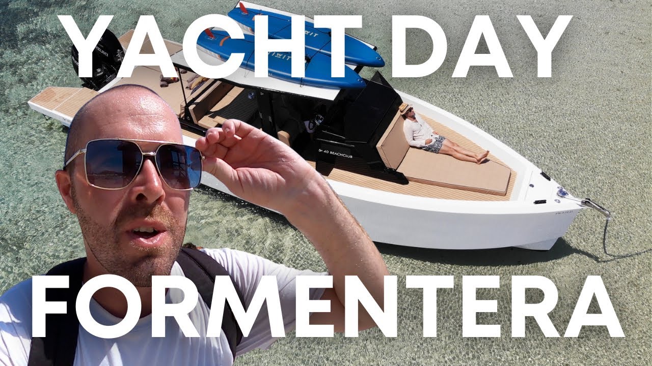 Taking The New Scorpion Yacht To Formentera From Ibiza, Traveling to Formentera