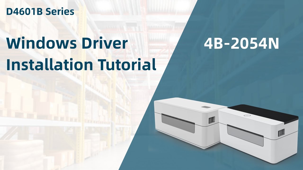 Windows Driver Tutorial-HIROBOT 2054N USB Thermal Label Printer Driver Installation for Windows
