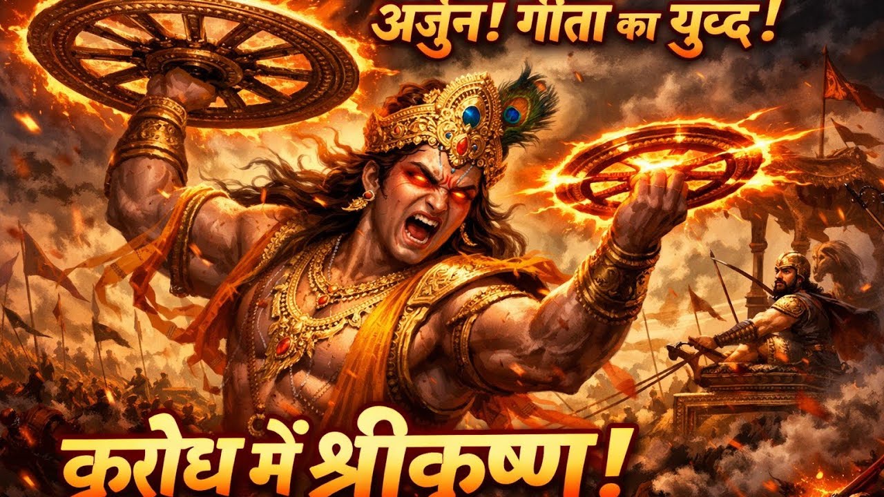 क्रोध में श्रीकृष्ण 🔥 | Gita Yudh Rap | Krishna Rage Mode