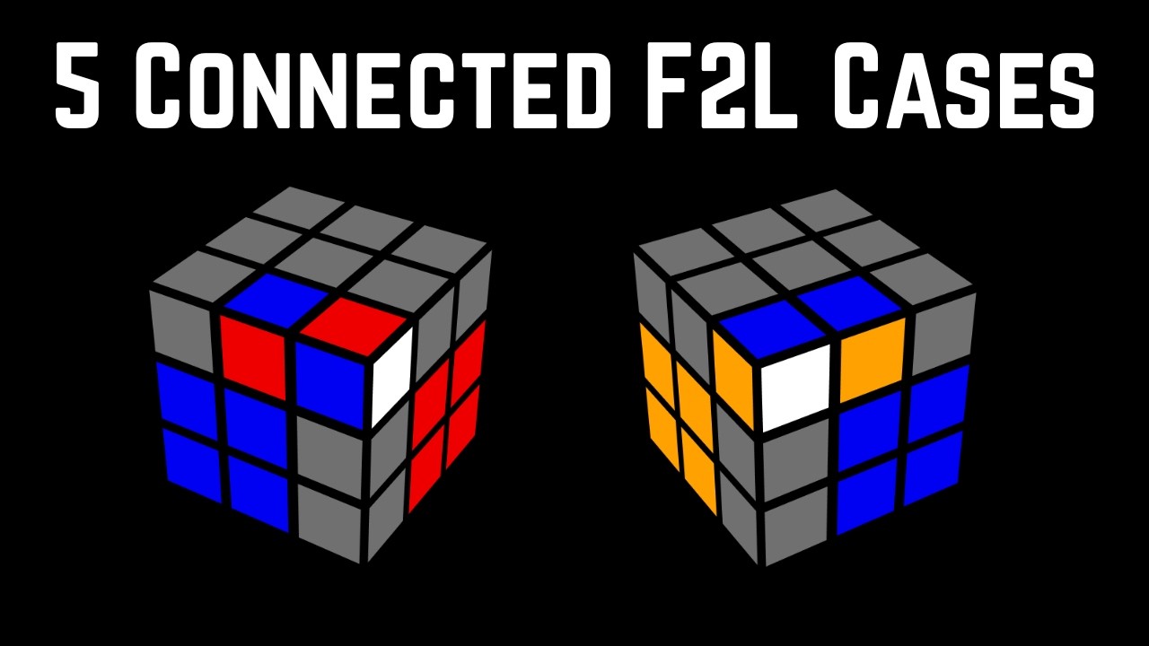 How to Solve All 5 Cases When The F2L Pieces Are Touching