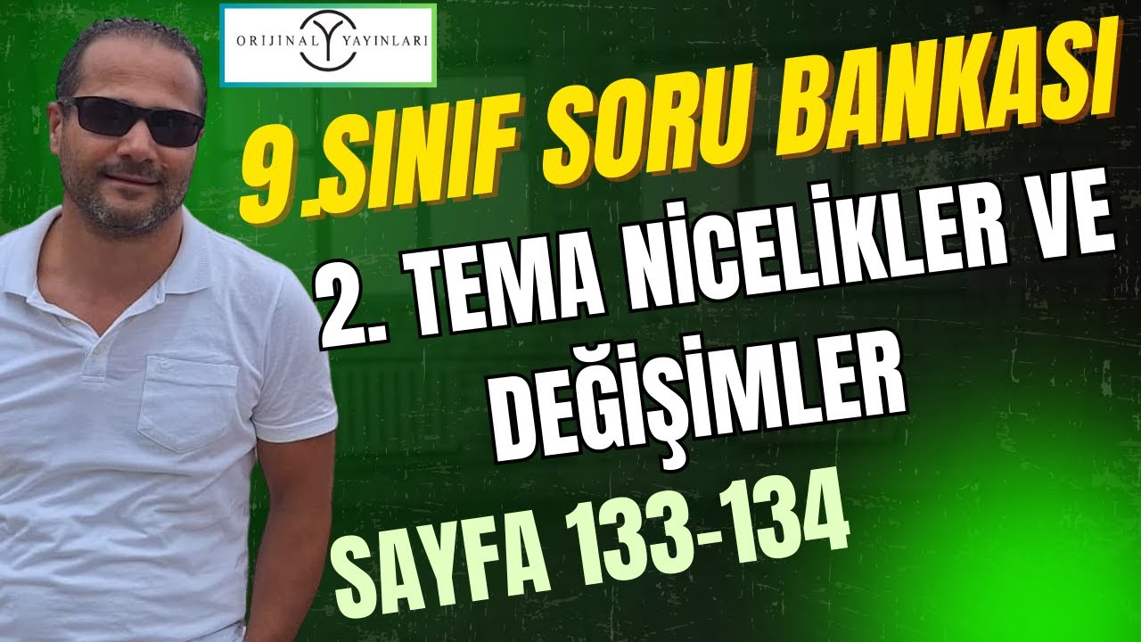 9.SINIF ORİJİNAL MATEMATİK SORU BANKASI ÇÖZÜMLERİ 2026| SAYFA : 133-134#orijinalmatematik #matematik