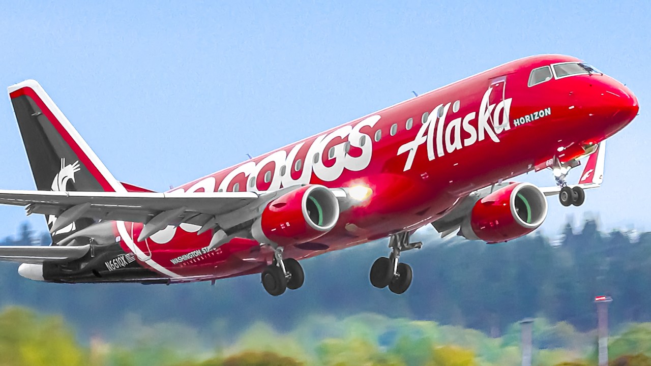 ✈️ 100 TAKEOFFS & LANDINGS in 1 HOUR 🇺🇸 Portland Airport Plane Spotting [PDX/KPDX]