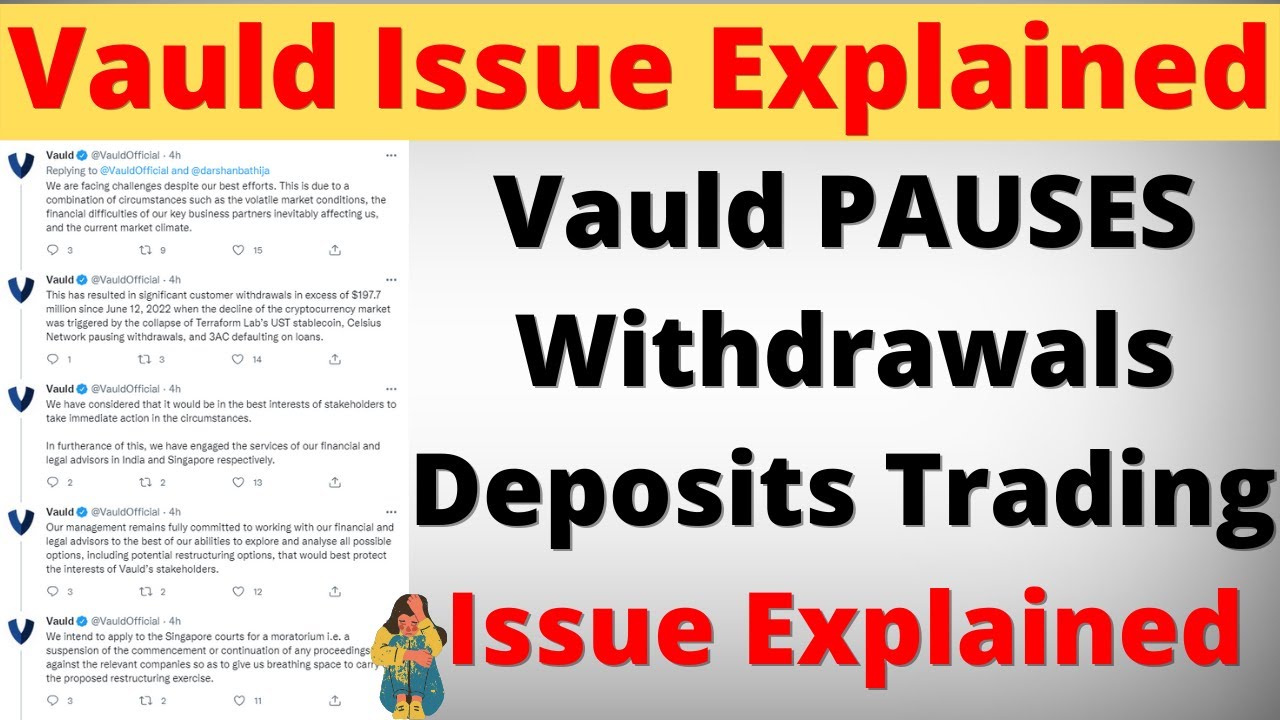 Vauld Whay Suspends Withdrawals Deposits Trading | Vauld Exchange Problem Explained