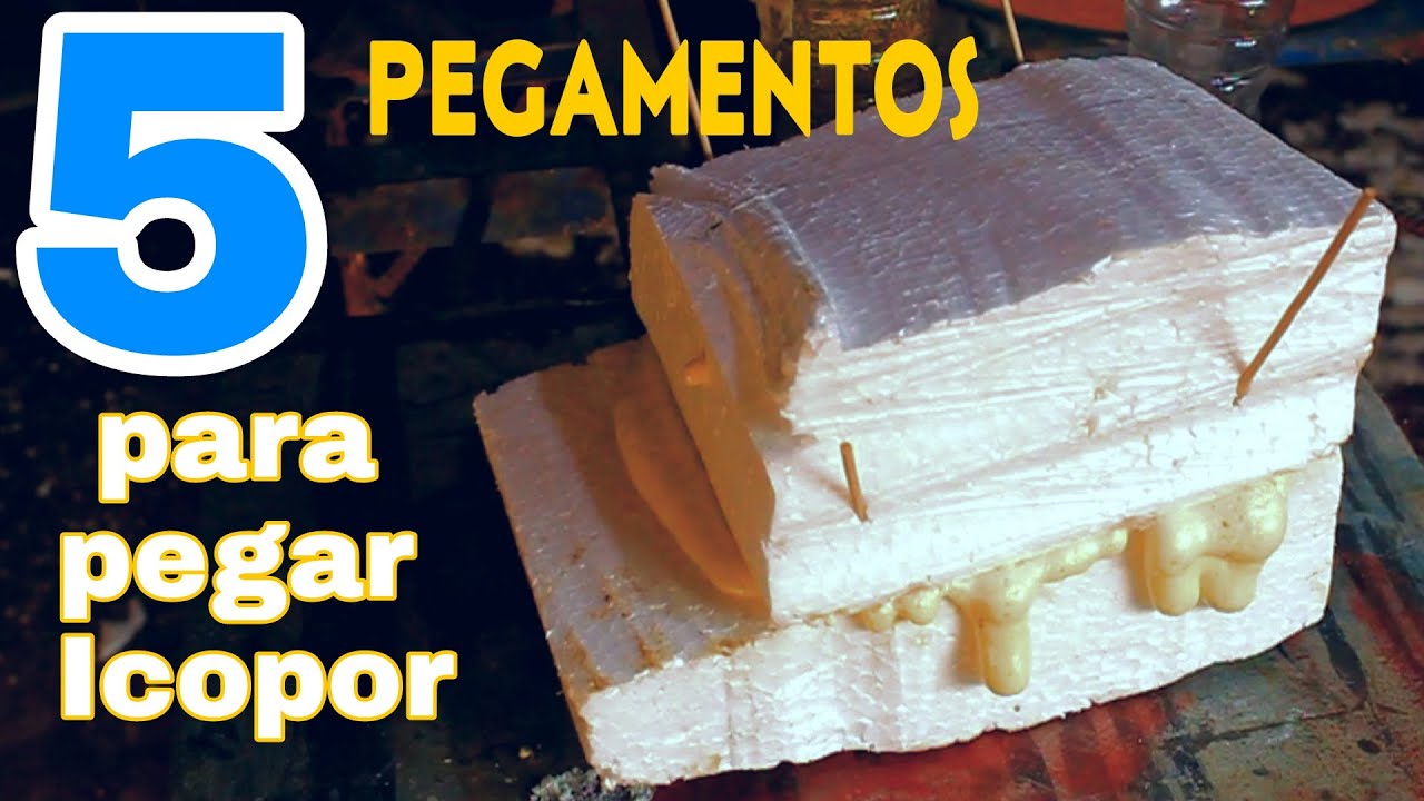 Con que PEGAMENTO pego el Icopor, unicel telgopor poliestireno. Cómo pegar el Icopor